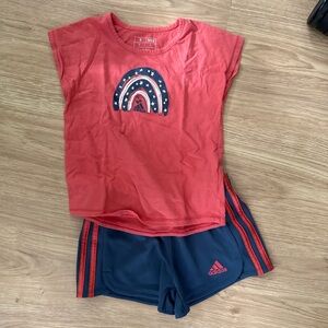 Adidas Red and Blue Kids Outfit